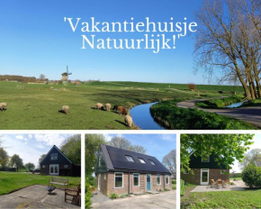 'Vakantiehuisje Natuurlijk! - nabij molen, meer, strand & stad'